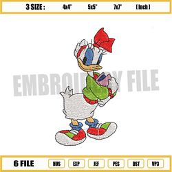 school girl daisy duck embroidery png