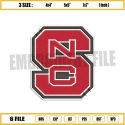 nc state wolfpack ncaa embroidery designs