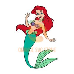 disney princess ariel the little mermaid svg