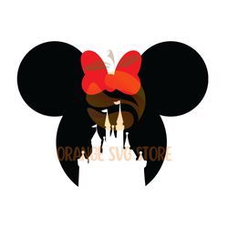 minnie mouse magic kingdom svg