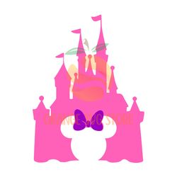 minnie mouse magic kingdom pink svg