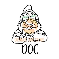 doc the snow white & 7 dwarfs svg