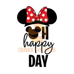 oh happy day minnie mouse ears svg