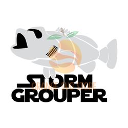 stormgrouper star wars fish stormtrooper funny svg
