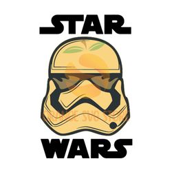 yellow helmet star wars stormtrooper design svg