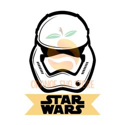 stormtrooper helmet star wars logo silhouette svg