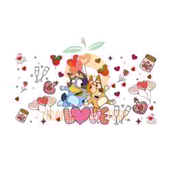 bluey bingo valentine day love png