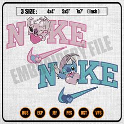 nike stitch and angel embroidery design
