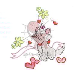 love valentine aristocats marie embroidery png