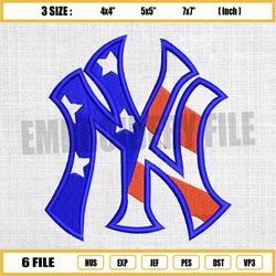 new york yankees flag logo embroidery
