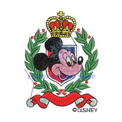 Mickey Crown Logo Embroidery Png