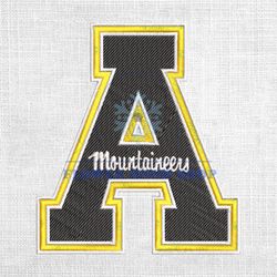 Appalachian State Mountaineers NCAA Football Logo Embroidery Design