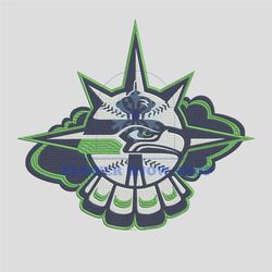 Seattle Seahawks embroidery design, Seahawks embroidery, NFL embroidery