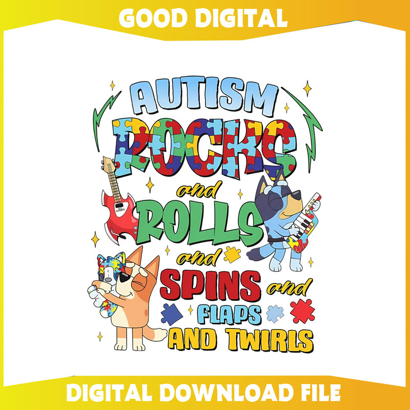 Bluey Bingo Autism Rocks And Rolls PNG.jpg