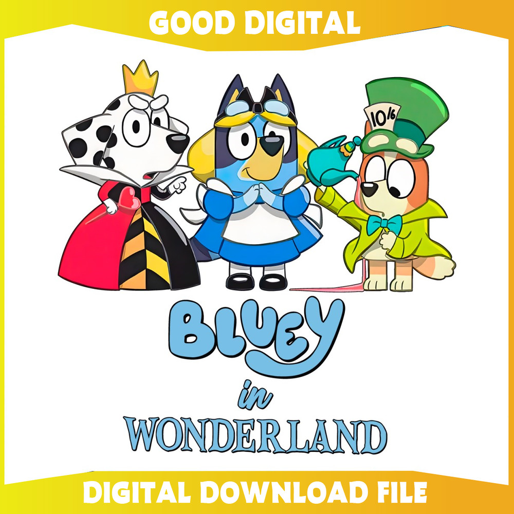 Bluey In Wonderland Funny Bluey Characters Cosplay PNG.jpg