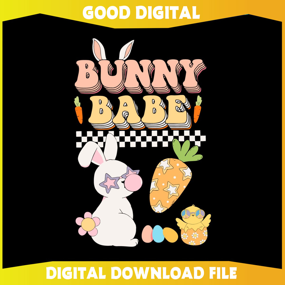 Bunny Babe Happy Easter Day SVG.jpg
