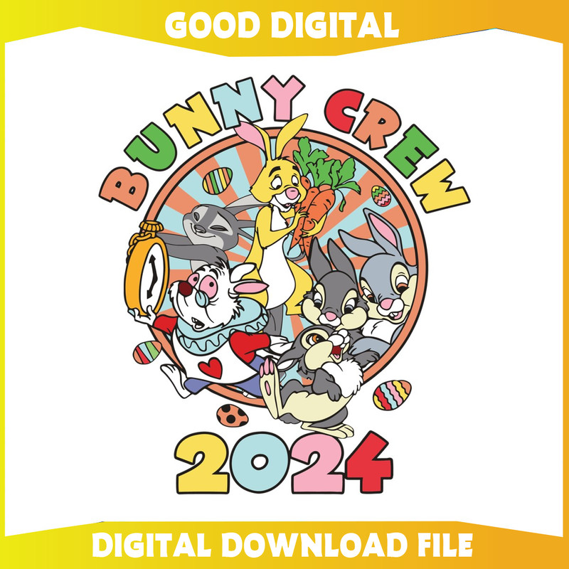 Bunny Crew 2024 Easter Day Friends SVG.jpg