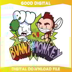 bunny vs monkey cartoon world book day svg