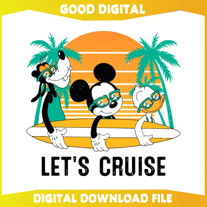 Funny Disney Lets Cruise Mickey Friends PNG.jpg