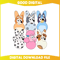 Funny Easter Bluey Friends Bunny Vibes PNG.jpg