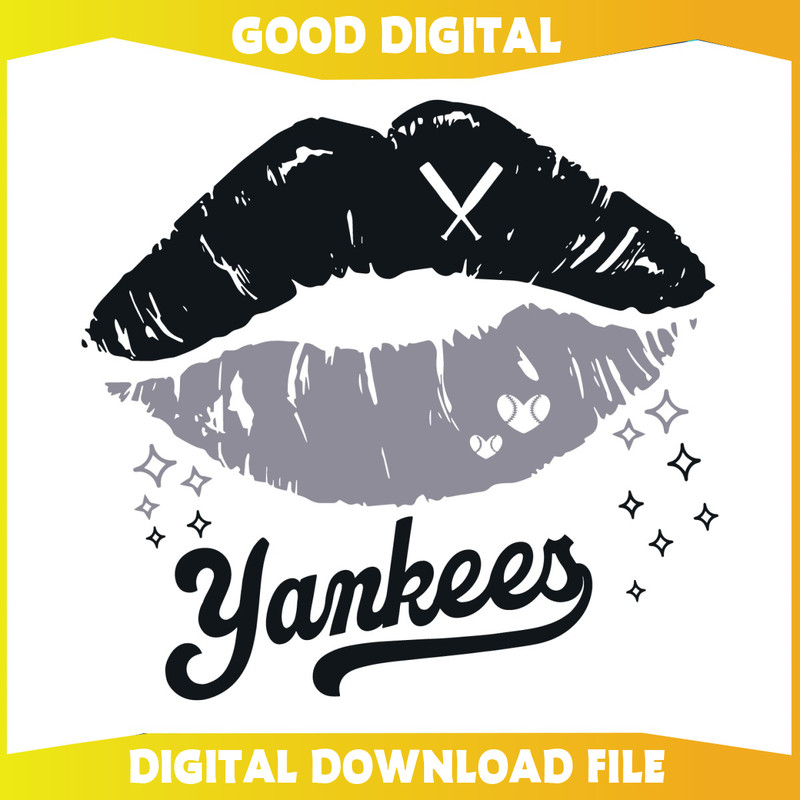 Funny Lips Yankees Baseball Team SVG.jpg