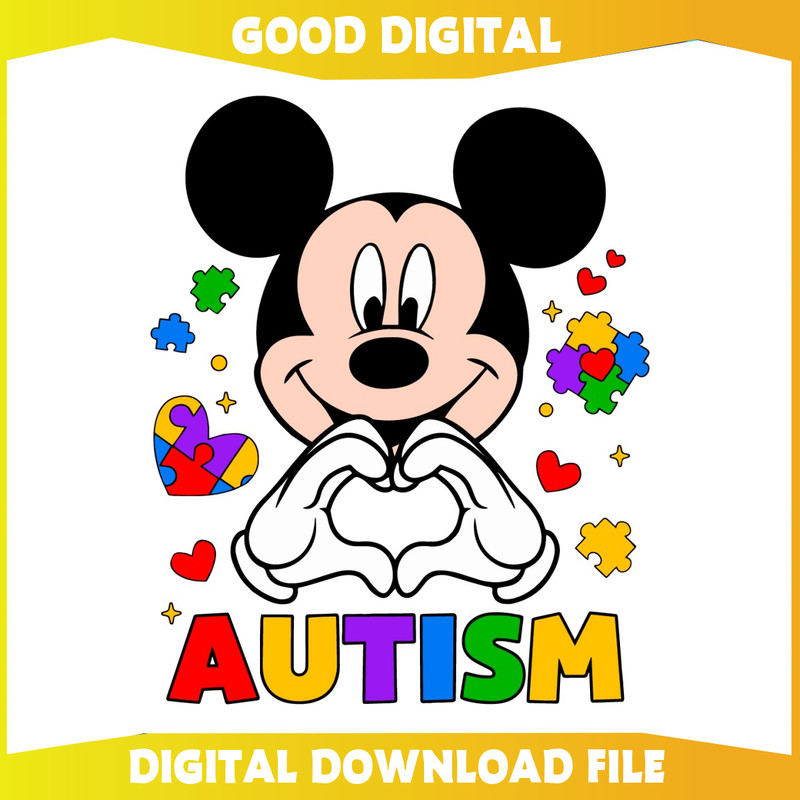 Funny Mickey Heart Hand Autism Awareness SVG.jpg
