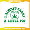 Funny Weed I Always Carry A Little Pot SVG.jpg