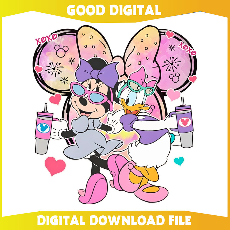 Groovy Minnie Daisy Besties Xoxo PNG.jpg