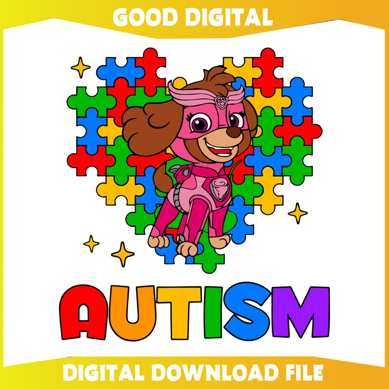 Groovy Paw Patrol Skye Autism Heart SVG.jpg