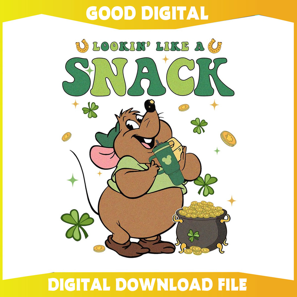 Gus Gus Lookin Like A Snack Shamrock Irish PNG.jpg