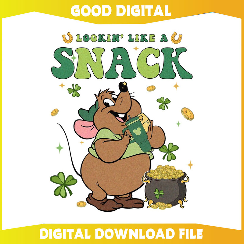 Gus Gus Lookin Like A Snack Shamrock Irish PNG.jpg