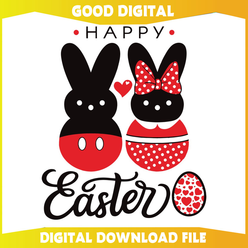 Happy Easter Disney Rabbit Mickey Minnie SVG.jpg
