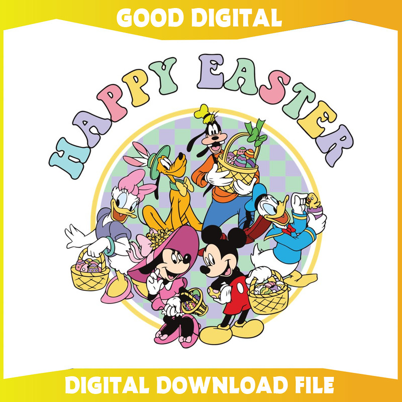 Happy Easter Mickey Friends Castle PNG.jpg