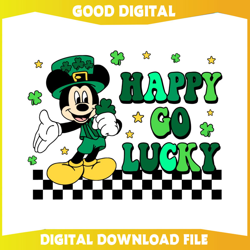 Happy Go Lucky Mickey St Patricks Day SVG.jpg