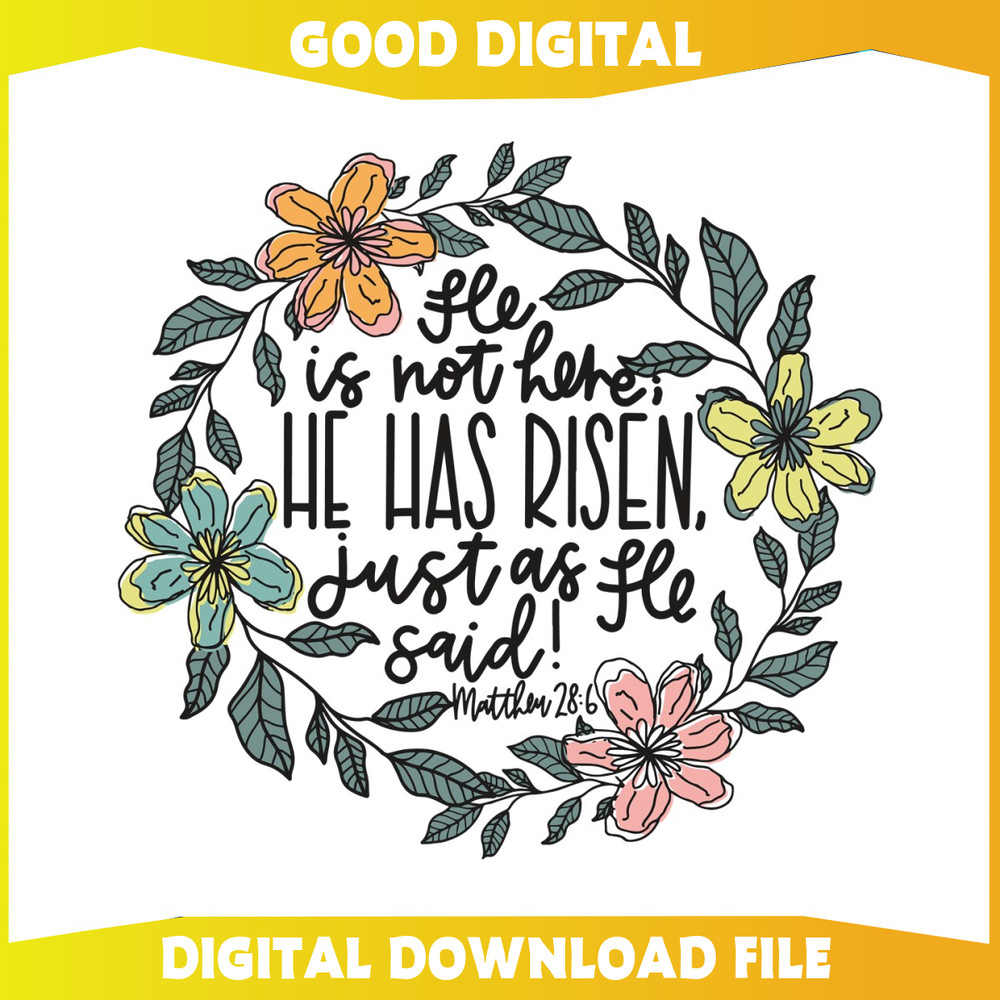 He Is Not Here He Has Risen Just As He Said SVG.jpg