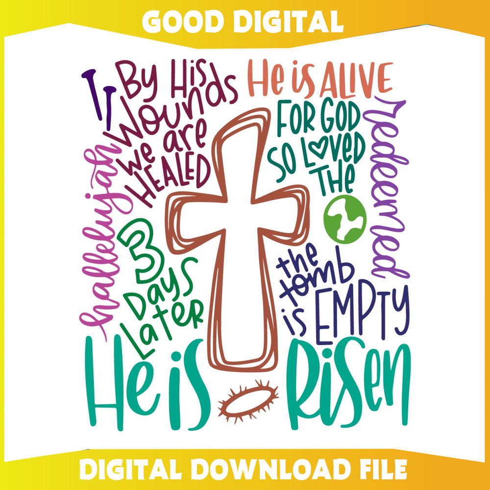 He Is Risen Easter He Is Alive SVG.jpg