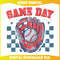 Checkered Game Day Baseball SVG.jpg