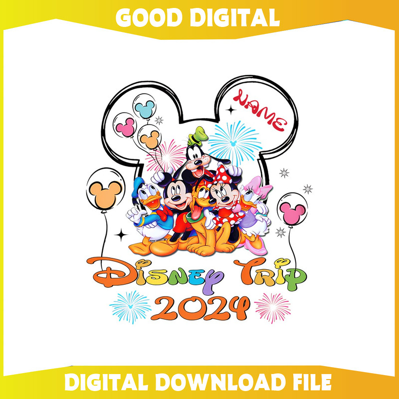 Custom Name Mickey and Friends Disney Trip 2024 PNG.jpg