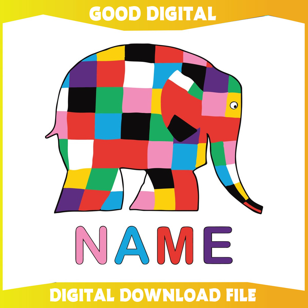 Custom World Book Day Elmer the Patchwork Elephant SVG.jpg