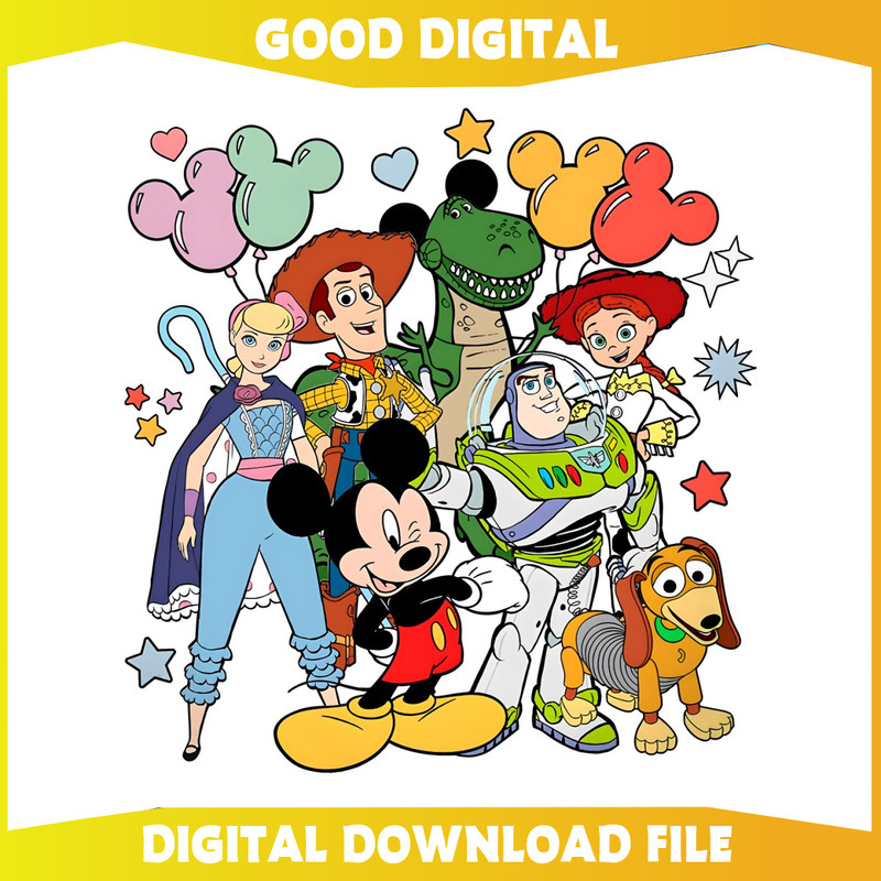 Disney Mickey And Toy Story Characters PNG.jpg