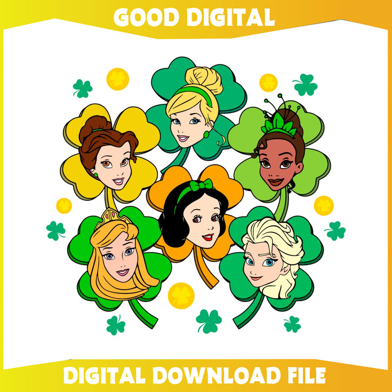 Disney Princess St Patricks Day SVG.jpg