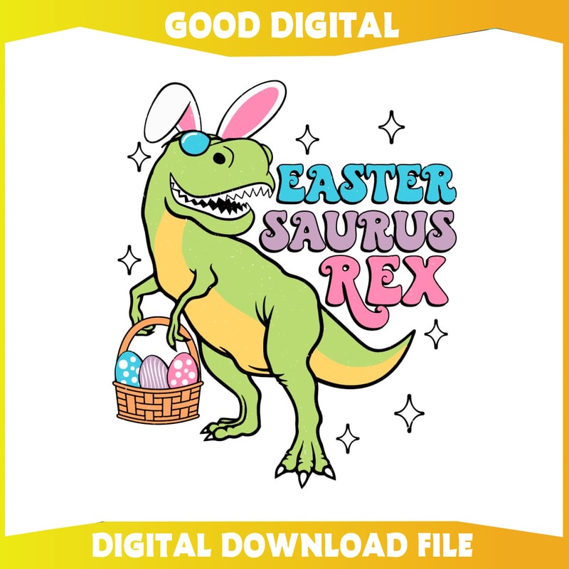 Easter Saurus Rex Funny Dinosaur SVG.jpg