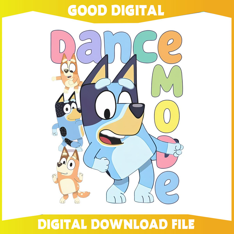 Funny Bluey Family Dance Mode SVG.jpg