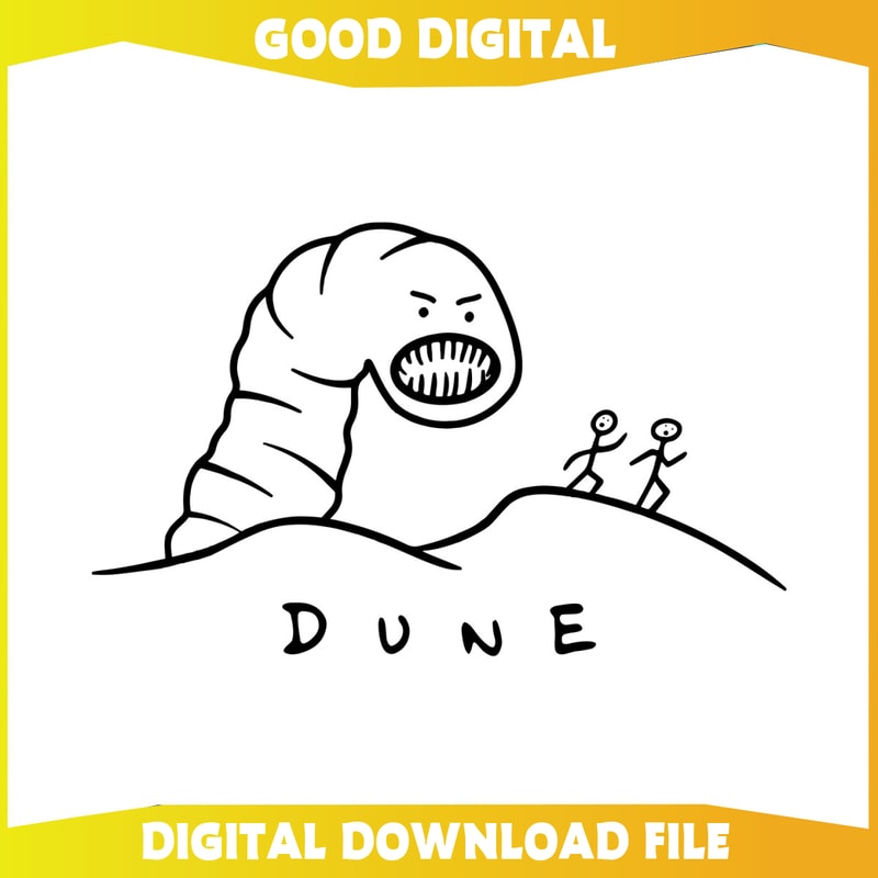 Funny Dune Sandworm Desert Planet Arrakis SVG.jpg