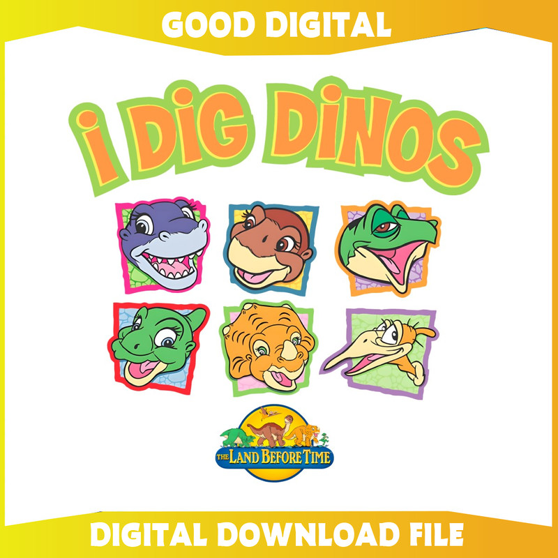Funny Land Before Time I Dig Dinos PNG.jpg