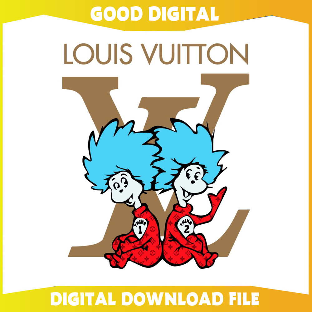 Funny Louis Vuitton Thing 1 Thing 2 SVG.jpg