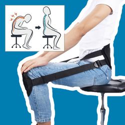 Unisex Lower Back Support Belt Better Sitting Spine Braces Posture Corrector