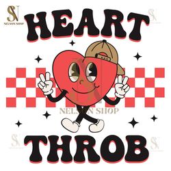 Heart Throb Svg, Retro Valentine Svg, kids Valentine Svg, Mini Valentine Svg, Boys Valentine Svg