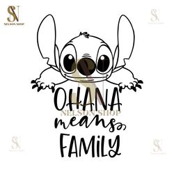 ohana means family lilo & stitch svg