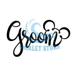 disney groom mickey mouse ears wedding clipart svg,